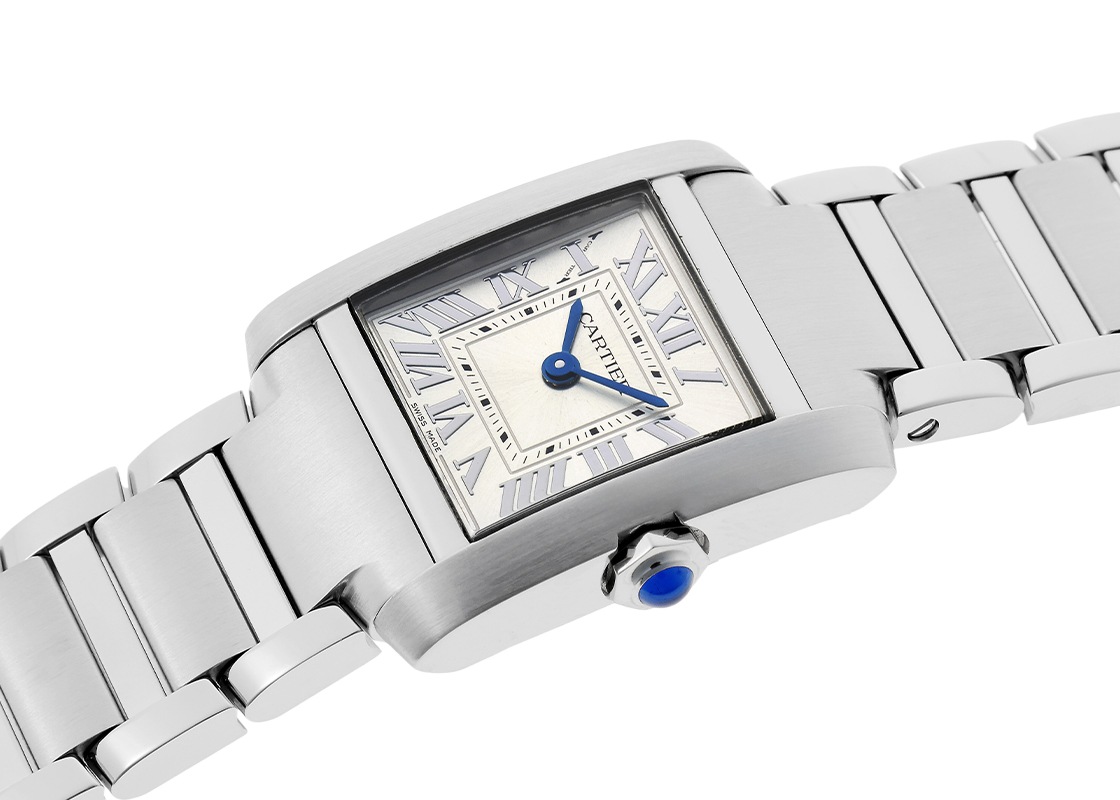 カルティエ - タンクフランセーズ SM | CARTIER | WSTA0065 | SS シルバー文字盤 クォーツ ブレスレット | 中古