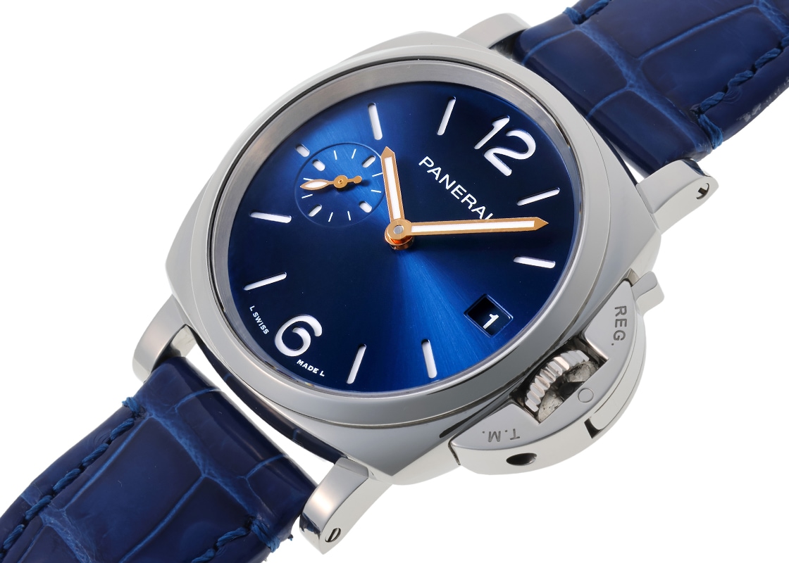 オフィチーネパネライ - ルミノール ドゥエ | OFFICINE PANERAI | PAM01551 | SS ブルー文字盤 自動巻き レザー | 中古