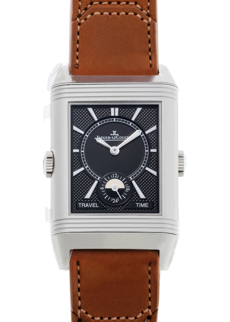 ジャガールクルト - レベルソ クラシック デュオ スモールセコンド | JAEGER LECOULTRE | Q3848423 | SS シルバー/ブラック文字盤 手巻き レザー