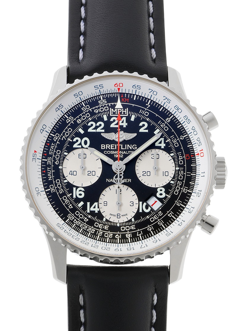 ブライトリング - ナビタイマー コスモノート リミテッド | BREITLING | A020B59KBD(AB0210) | SS 黒文字盤 手巻き レザー | 中古