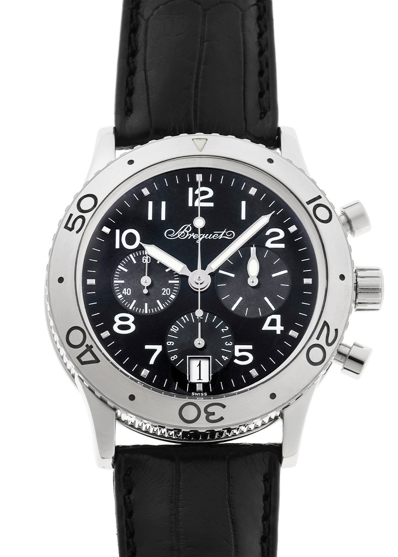 ブレゲ - トランスアトランティック | BREGUET | 3820ST/H2/9W6 | SS 黒文字盤 自動巻き レザー | 中古