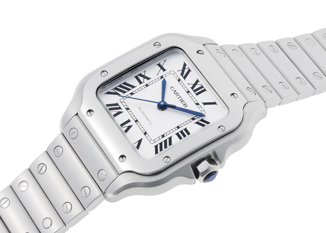 カルティエ - サントス ドゥ カルティエ MM | CARTIER | WSSA0029 | SS シルバー文字盤 自動巻き ブレスレット | 中古