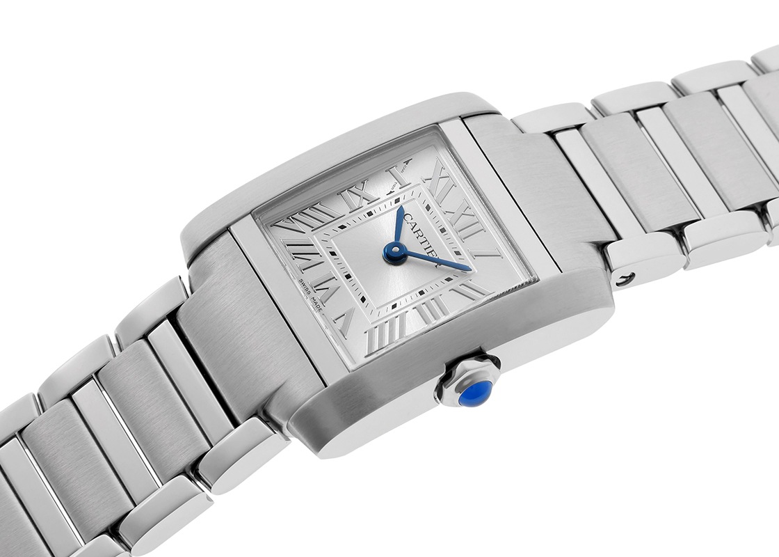 カルティエ - タンクフランセーズ SM | CARTIER | WSTA0129 | SS シルバー文字盤 クォーツ ブレスレット