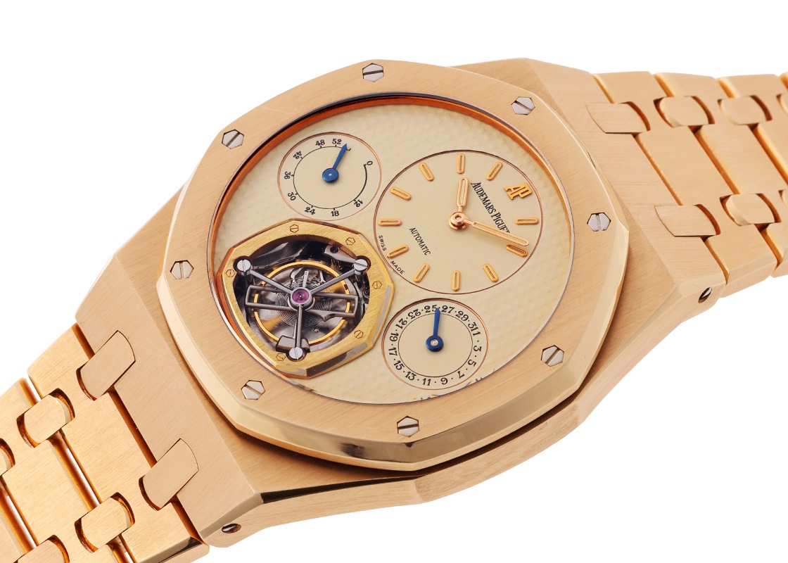 オーデマピゲ - ロイヤルオーク トゥールビヨン 25周年 5本限定 | AUDEMARS PIGUET | 25831OR.OO.1100OR.01 | PG アイボリー文字盤 自動巻き ブレスレット | 委託品 | 中古