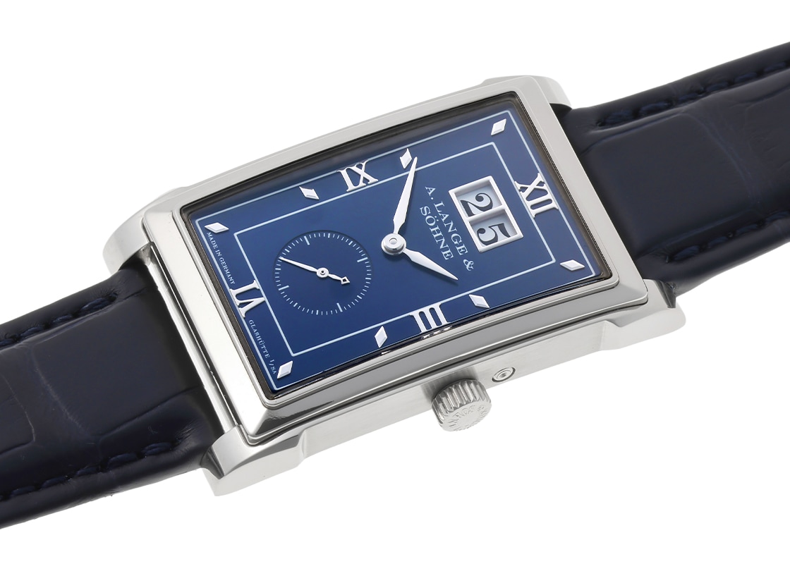 A.ランゲ&ゾーネ - カバレット | A.LANGE&SOHNE | 157.127(LS1073BA) | WG ブルー文字盤 手巻き レザー | 中古