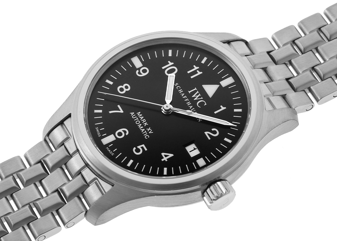 IWC - パイロットウォッチ マークXV(マーク15) 後期ブレスレット | INTERNATIONAL WATCH COMPANY | IW325307(3253-007) | SS 黒文字盤 自動巻き ブレスレット | 中古