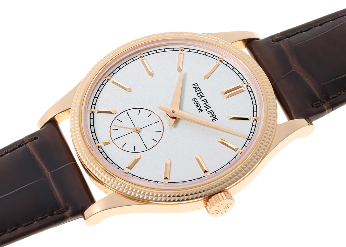 パテックフィリップ - カラトラバ | PATEK PHILIPPE | 6119R-001 | RG シルバー文字盤 手巻き レザー | 中古