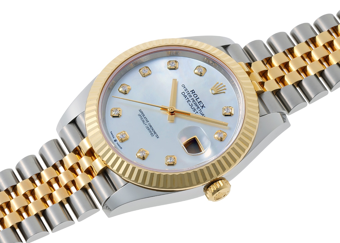 ロレックス - オイスター パーペチュアル デイトジャスト 41 | ROLEX | 126333NG | YG&SS シェル/10P文字盤 自動巻き ブレスレット | 未使用品