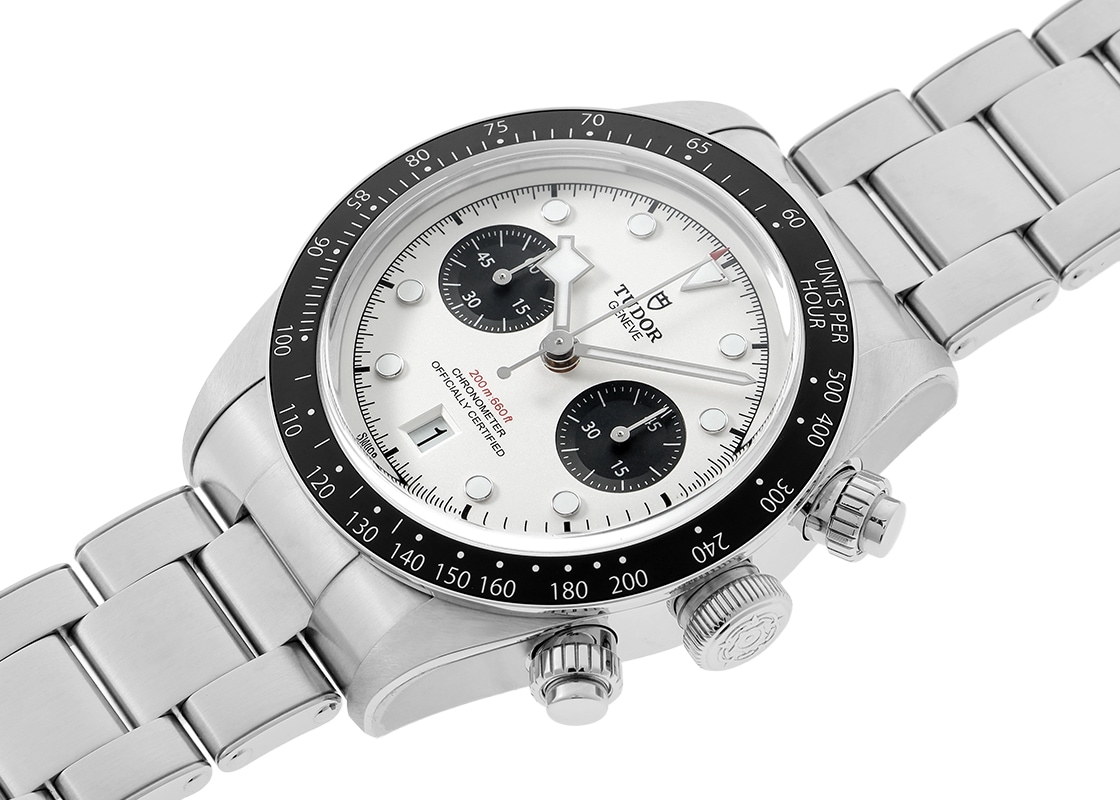 チューダー - ブラックベイ クロノグラフ | TUDOR | M79360N-0002 | SS シルバー文字盤 自動巻き ブレスレット | 中古
