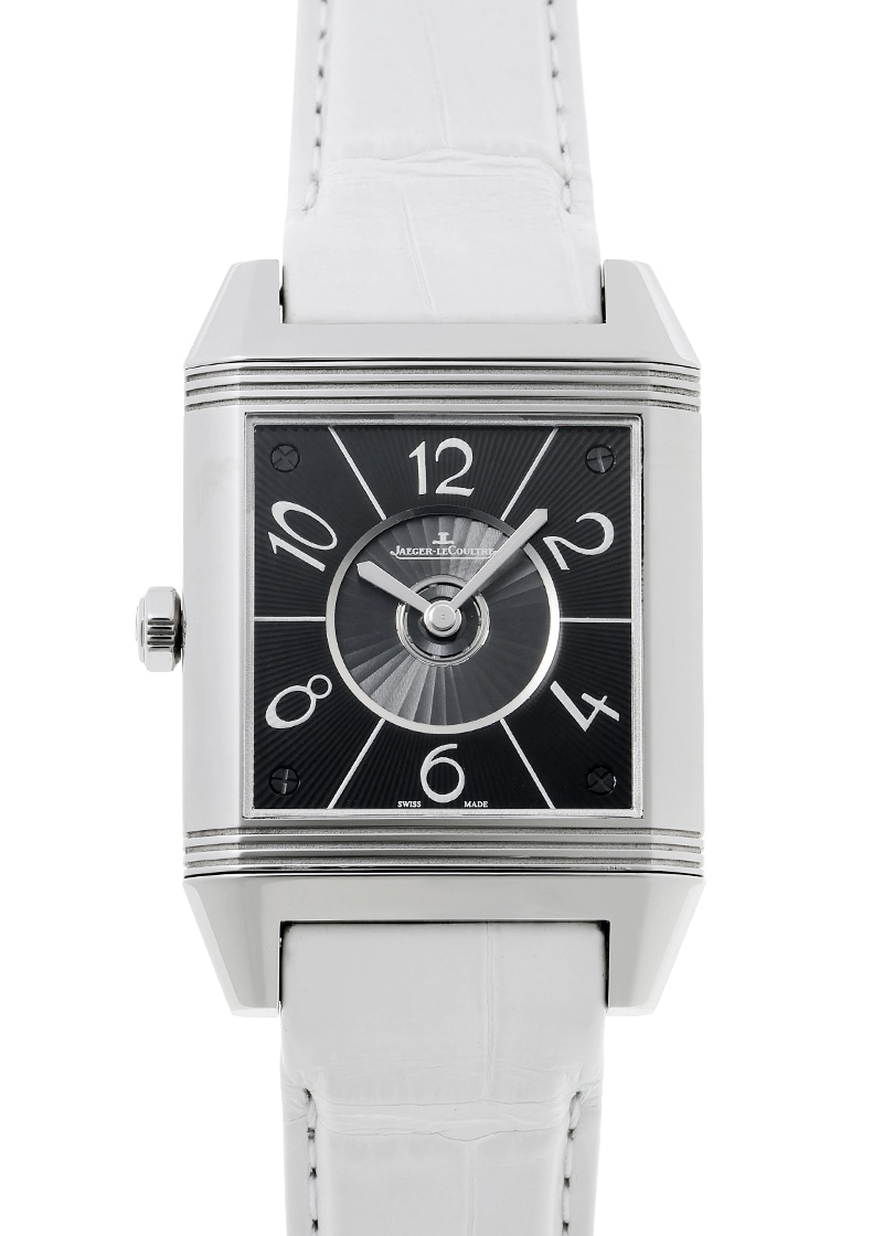 ジャガールクルト - レベルソ スクアドラ デュエット | JAEGER-LECOULTRE | Q7058420 | SS シルバー/黒文字盤 自動巻き レザー | 中古