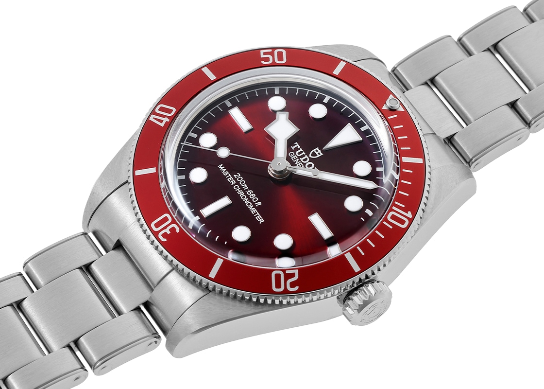 チューダー - ブラックベイ 58 | TUDOR | M7939A1A0RU-0002 | SS レッド文字盤 自動巻き ブレスレット | 中古