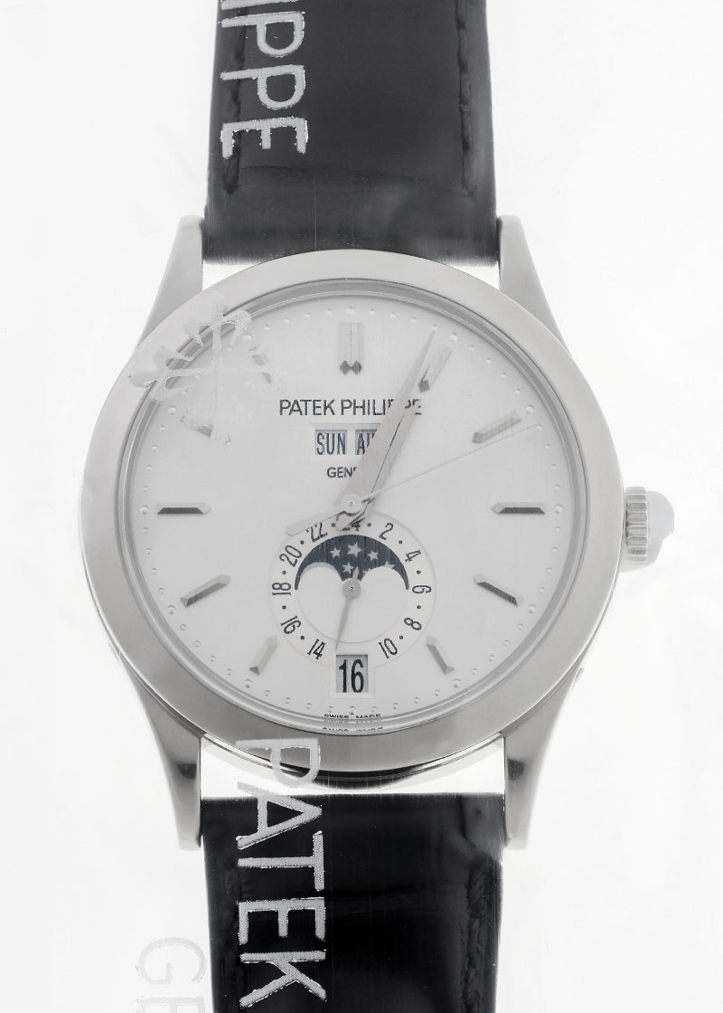 パテックフィリップ - アニュアルカレンダー ムーンフェイズ | PATEK PHILIPPE | 5396G-011 | WG シルバー文字盤 自動巻き レザー | 中古