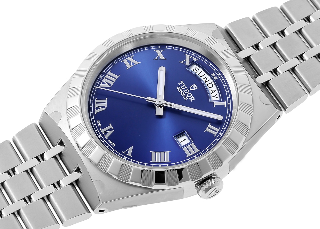 チューダー - ロイヤル デイデイト | TUDOR | M28600-0005 | SS ブルー文字盤 自動巻き ブレスレット