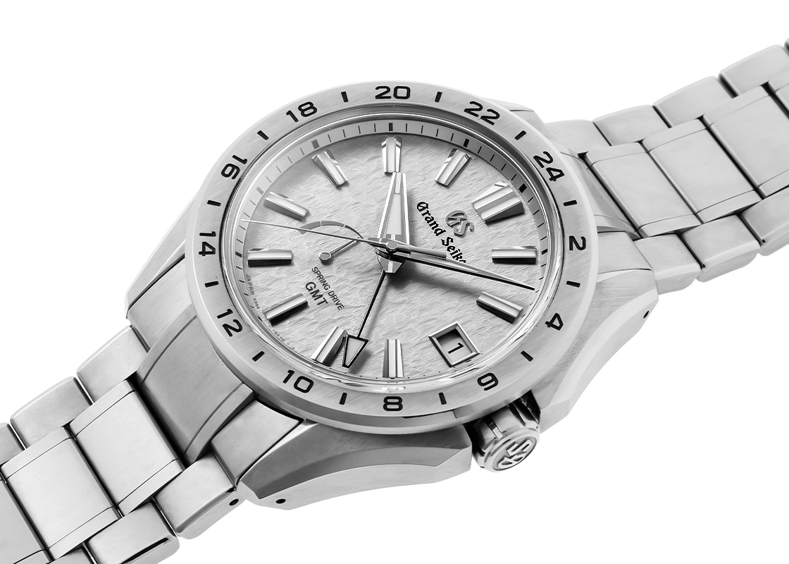 グランドセイコー - エボリューション 9 コレクション GMT 朝霧 | GRAND SEIKO | SBGE285(9R66-0BJ0) | TI シルバー文字盤 スプリングドライブ ブレスレット | 中古