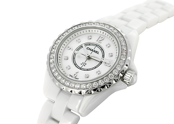 シャネル - レディース J12 ベゼルダイヤモンド | CHANEL | H2572 | 29mm CE 白シェル文字盤/8Pダイヤモンド クォーツ ブレスレット