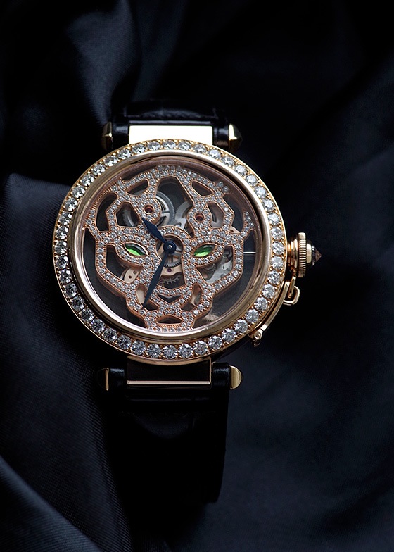 カルティエ - パシャ スケルトン パンテール | CARTIER | HPI00508 | PG スケルトン文字盤 手巻き レザー | 委託品 | 中古 |