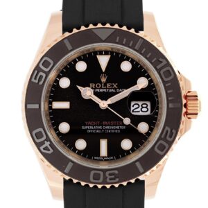 ロレックス - オイスター パーペチュアル ヨットマスター 40 | ROLEX | 116655 | RG 黒文字盤 自動巻き ラバー | 中古