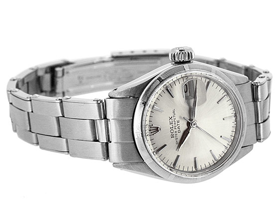 ロレックス - レディース オイスターパーペチュアル デイト | ROLEX | 6519 | SS シルバー文字盤 自動巻き ブレスレット | 1957年製 | ヴィンテージ
