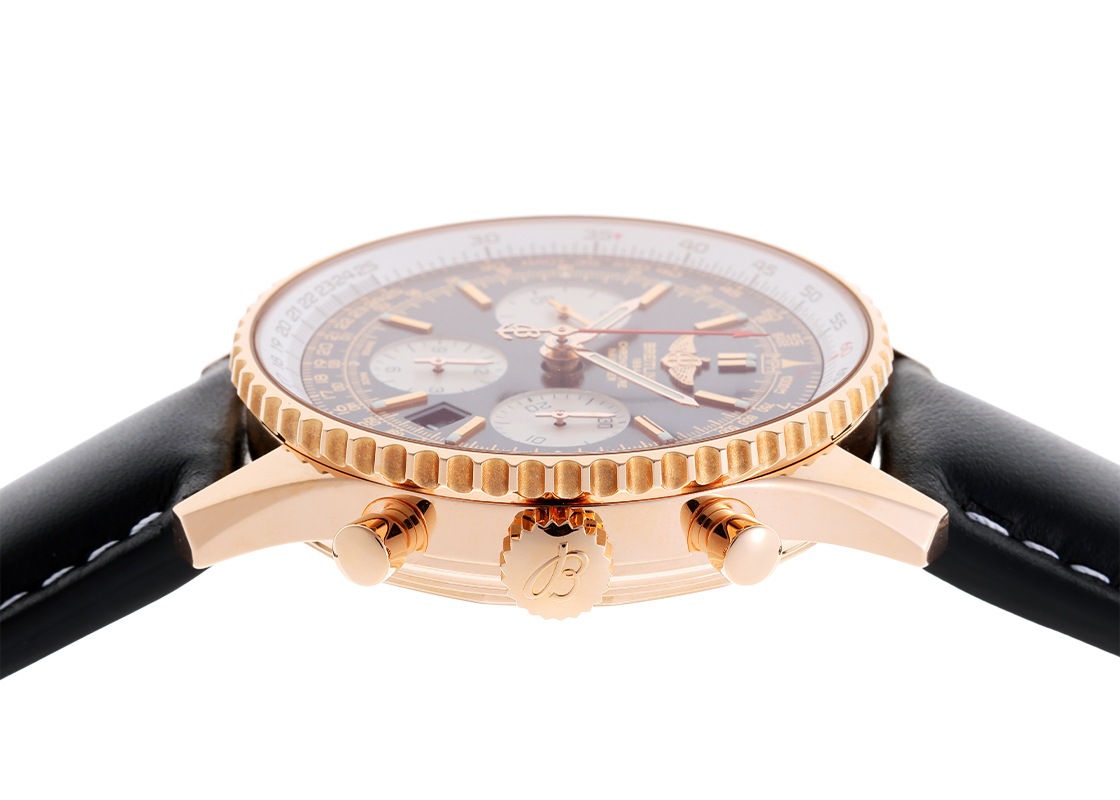 ブライトリング- ナビタイマー01 | BREITLING | RB012012/BA49(RB0120) | RG 黒/シルバー文字盤 自動巻き レザー | 中古