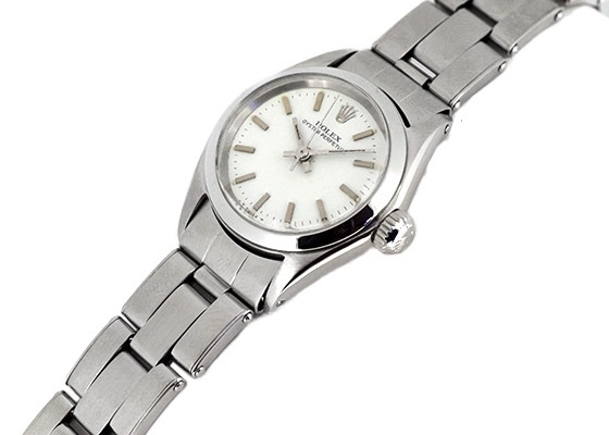 ロレックス - レディース オイスターパーペチュアル 60's | ROLEX | 6618 | SS 白文字盤 自動巻き ブレスレット | 1960年代製 | ヴィンテージ | 中古 |