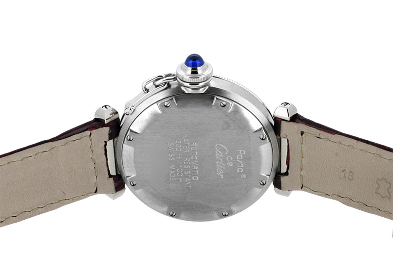 カルティエ - パシャダイバー | CARTIER | 35mm SS アイボリー文字盤 自動巻き レザー | 中古 |