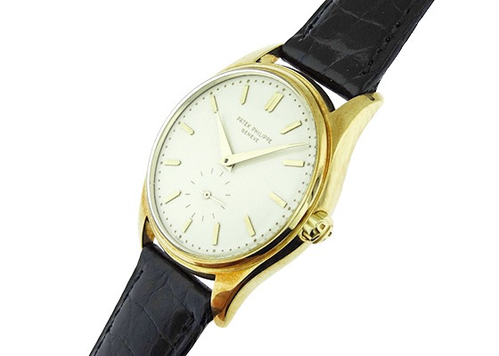 パテックフィリップ - 2526カラトラバ トロピカル | PATEK PHILIPPE | YG アイボリー文字盤 自動巻き レザー | 1956年製 | 委託品 | ヴィンテージ | 中古 |