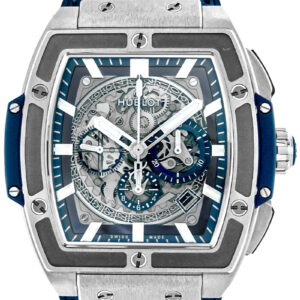 ウブロ - スピリット オブ ビッグバン | HUBLOT | 601.NX.7170.LR | チタニウム ブルー TI スケルトン文字盤 自動巻き ラバーアリゲーター | 委託品 | 中古 |