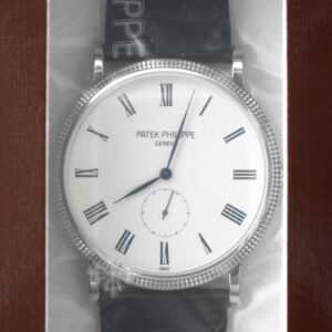 パテックフィリップ - カラトラバ | PATEK PHILIPPE | 5119G-001 | WG 白文字盤 手巻き レザー | レストア | 中古 |