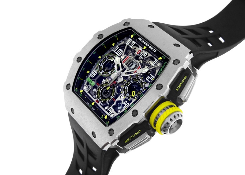 リシャールミル - オートマティック フライバック クロノグラフ | RICHARD MILLE | RM11-03 | TI スケルトン文字盤 自動巻き ラバー | 中古 |