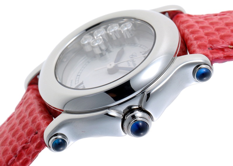 ショパール - ハッピースポーツ 5pave | CHOPARD | 27/8245/23 | SS 白文字盤 クオーツ レザー | 中古 |