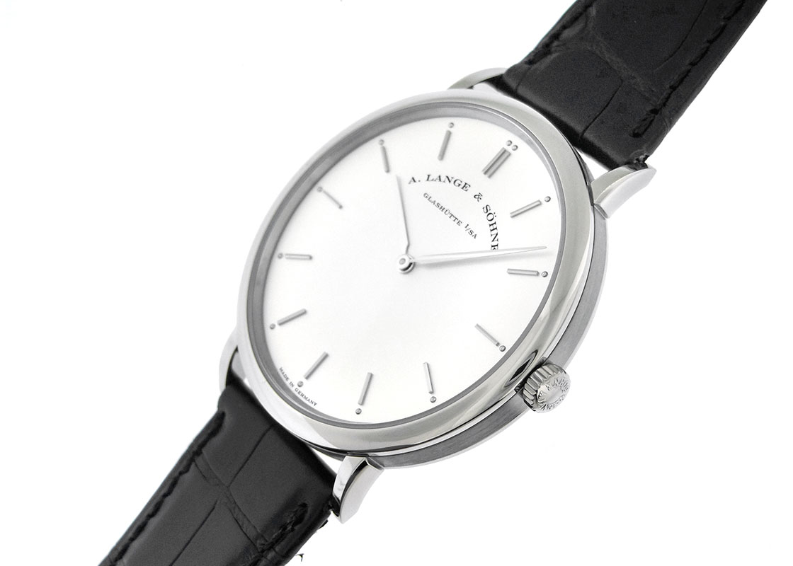 A.ランゲ&ゾーネ - サクソニア フラッハ | A.LANGE&SOHNE | 211.026(LS2113AJ) | WG シルバー文字盤 手巻き レザー | 中古 |