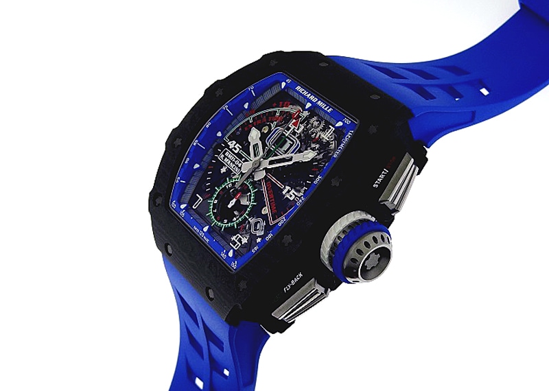 リシャールミル - オートマティック フライバック クロノグラフ ロベルト・マンチーニ | Richard Mille | RM 11-04 | カーボンTPT スケルトン文字盤 自動巻き ラバー | 委託品 | 未使用品 |
