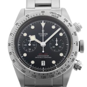 チューダー - ヘリテージ ブラックベイ クロノグラフ | TUDOR | 79350 | SS 黒文字盤 自動巻き ブレスレット | 中古 |