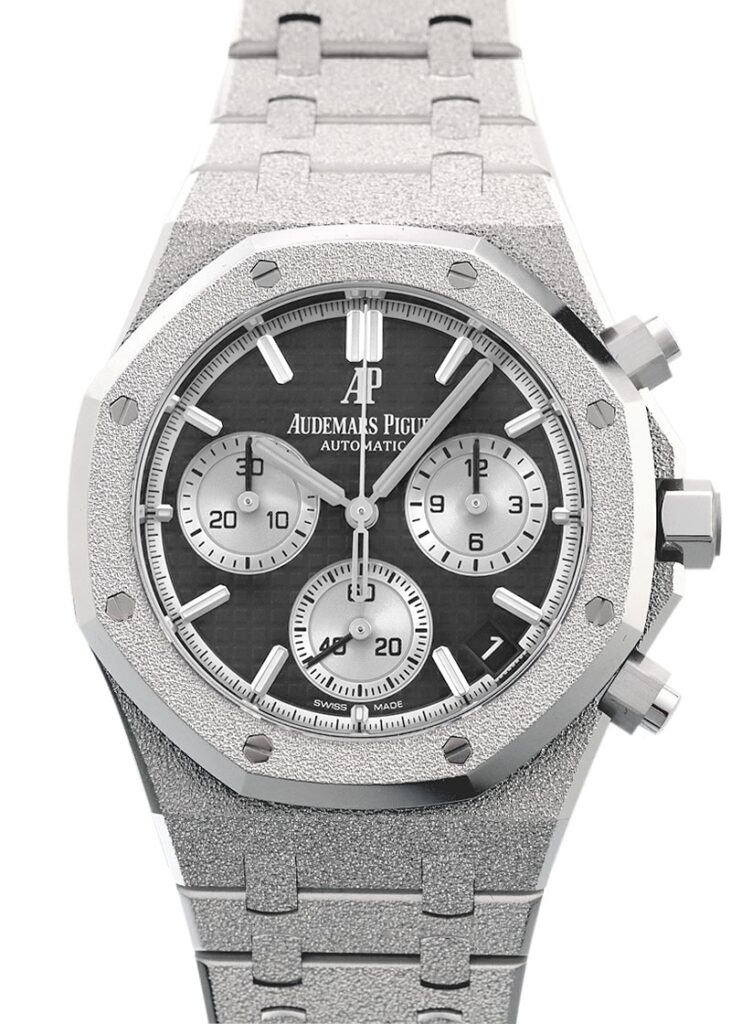 オーデマピゲ - ロイヤルオーク フロステッドゴールド クロノグラフ | AUDEMARS PIGUET | 26239BC.GG.1224BC.02 | WG 黒/SV文字盤 自動巻き ブレスレット | 未使用品 |