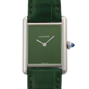 カルティエ - タンク マスト | CARTIER | WSTA0056 | LM SS グリーン文字盤 クォーツ レザー | 委託品 | 中古 |