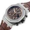 オーデマピゲ - ロイヤルオーク オフショア クロノグラフ | AUDEMARS PIGUET | 26470ST.OO.A820CR.01 | SS ブラウン文字盤 自動巻き レザー | 中古 |
