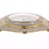 オーデマ ピゲ - レディ ロイヤルオーク ケースダイヤ | AUDEMARS PIGUET | 67605BA.ZZ.D080OS | YG ホワイトシェル文字盤 クォーツ レザー | 中古 |