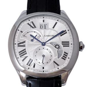 カルティエ - ドライブ ドゥ カルティエ ラージデイト | CARTIER | WSNM0005 | SS シルバー文字盤 自動巻き レザー | 中古 |