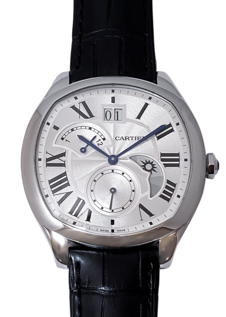 カルティエ - ドライブ ドゥ カルティエ ラージデイト | CARTIER | WSNM0005 | SS シルバー文字盤 自動巻き レザー | 中古 |