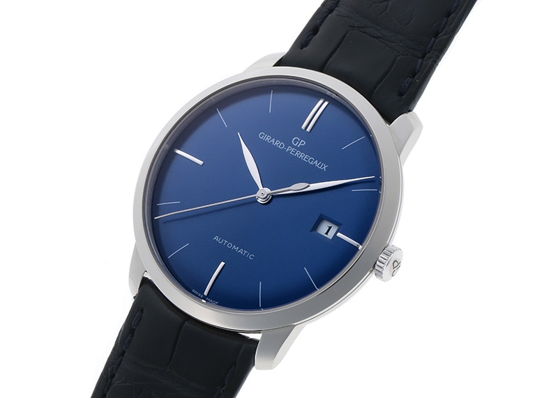 ジラールペルゴ - 1966 クラシック | GIRARD-PERREGAUX | 49525-79-431 | パラジウム ブルー文字盤 自動巻き レザー | 中古