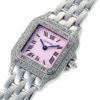 カルティエ - パンテール SM ベゼルダイヤ ピンクガラス | CARTIER | WF3259F3 | WG シルバー文字盤 クォーツ ブレスレット | 中古