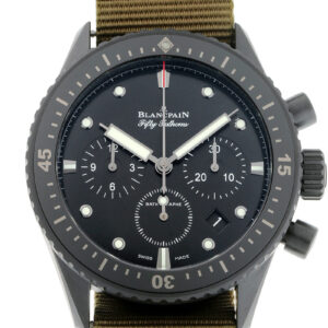 ブランパン - フィフティ ファゾムス バチスカーフ フライバック クロノグラフ | BLANCPAIN | 5200-0130-B52A | CE 黒文字盤 自動巻き キャンバス | 中古