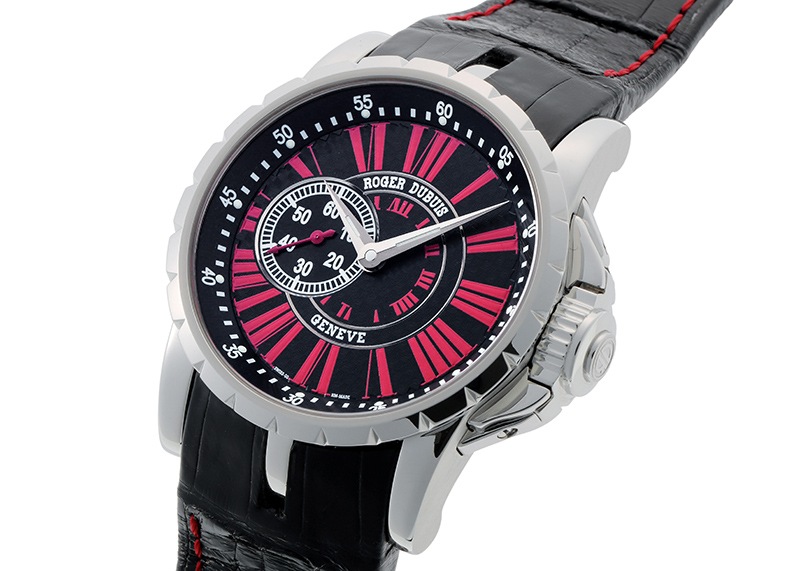 ロジェデュブイ - エクスカリバー | ROGER DUBUIS | EX42 77 9 MTE004 | SS カーボン文字盤 自動巻き レザー | 中古