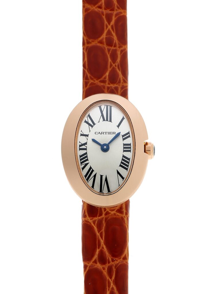 カルティエ - ミニ ベニュワール | CARTIER | W8000017 | RG シルバー文字盤 クォーツ レザー | 中古