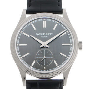 パテックフィリップ - カラトラバ | PATEK PHILIPPE | 6119G-001 | WG グレー文字盤 手巻き レザー