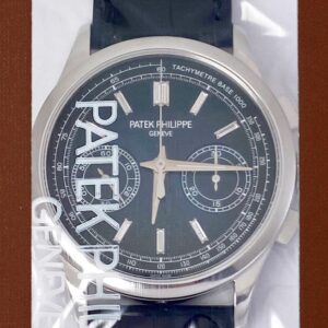 パテックフィリップ - コンプリケーション クロノグラフ | PATEK PHILIPPE | 5170P-001 | PT ブルー文字盤 手巻き レザー | 中古