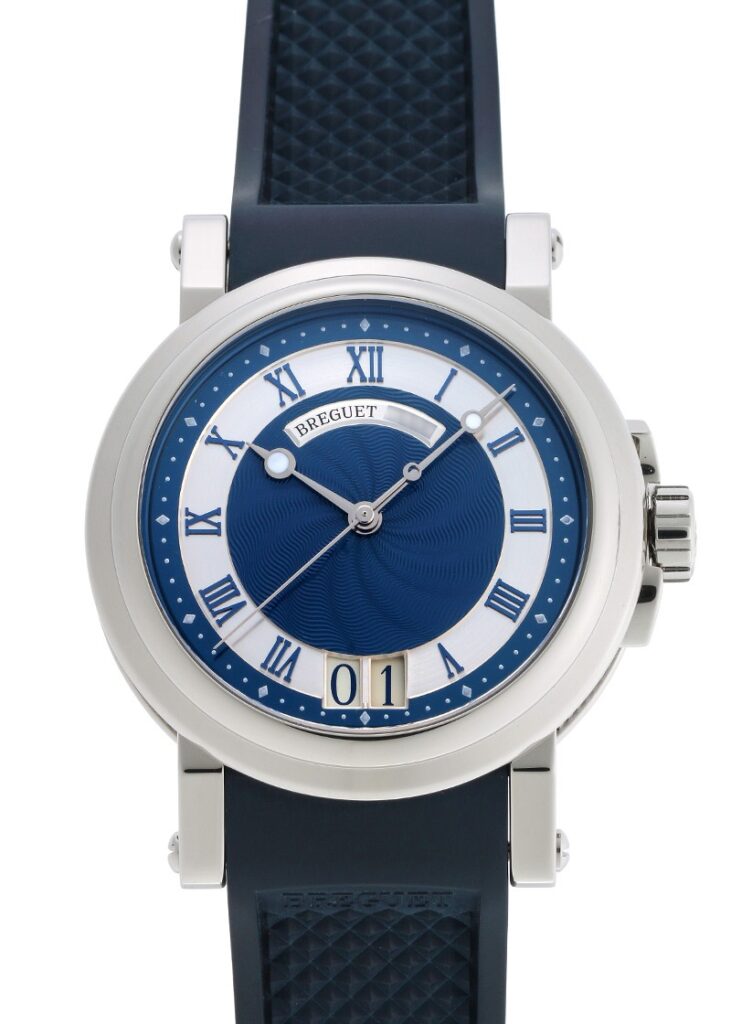 ブレゲ - マリーン II ラージデイト | BREGUET | 5817ST/Y2/5V8 | SS ブルー文字盤 自動巻き ラバー | 中古