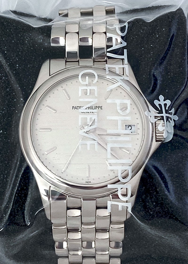 パテックフィリップ - カラトラバ | PATEK PHILIPPE | 5127/1G-001 | WG シルバー文字盤 自動巻き ブレスレット | レストア