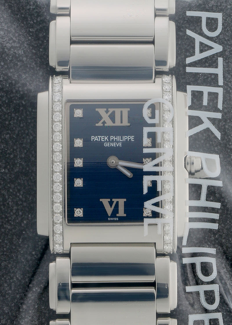 パテックフィリップ - Twenty-4 | PATEK PHILIPPE | 4910/10A-012 | SS ブルー文字盤 クォーツ ブレスレット | レストア | 中古