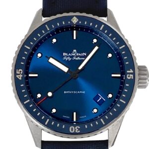 ブランパン - フィフティファゾムス バチスカーフ | BLANCPAIN | 5000-0240-O52A | CE ブルー文字盤 自動巻き ナイロン | 委託品 | 中古